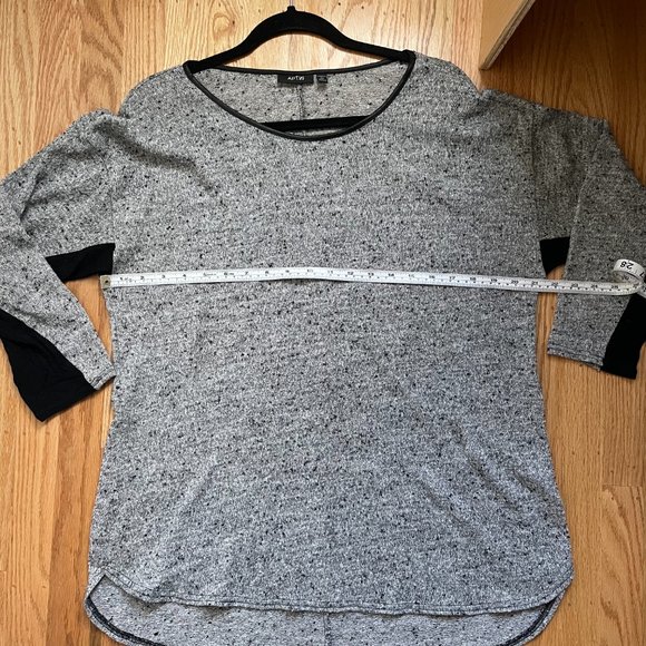 Apt 9 Marled Tunic with black accent and 3/4 sleeve Size XL - Picture 6 of 7